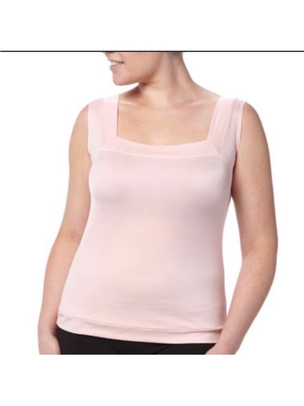 SPANX Square-Neck Sleeveless Camisole in Pale Pink